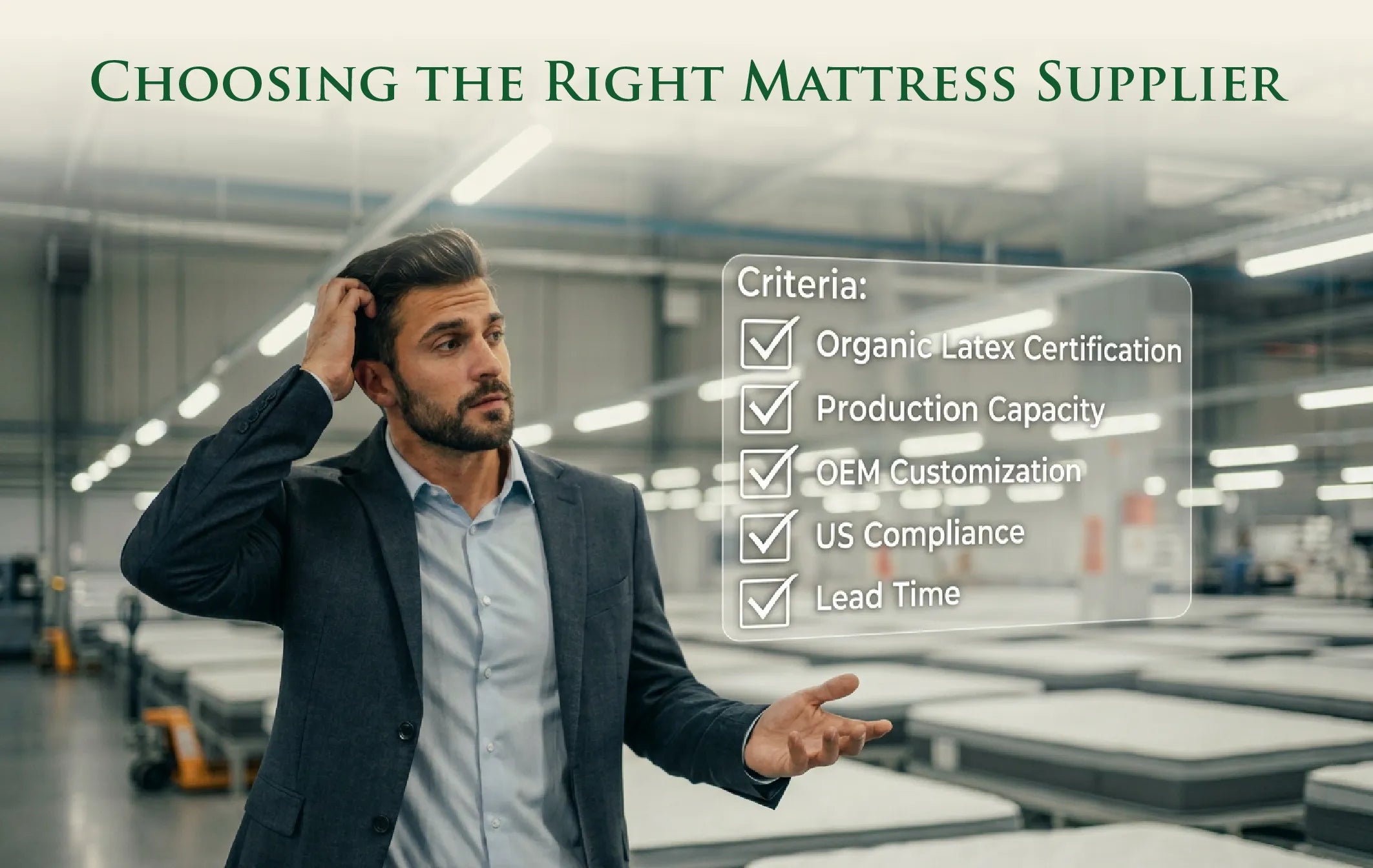 how to choose mattress supplier