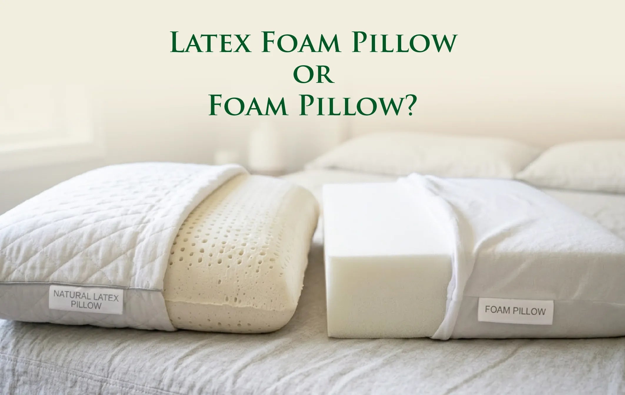 latex foam pillow or foam pillow