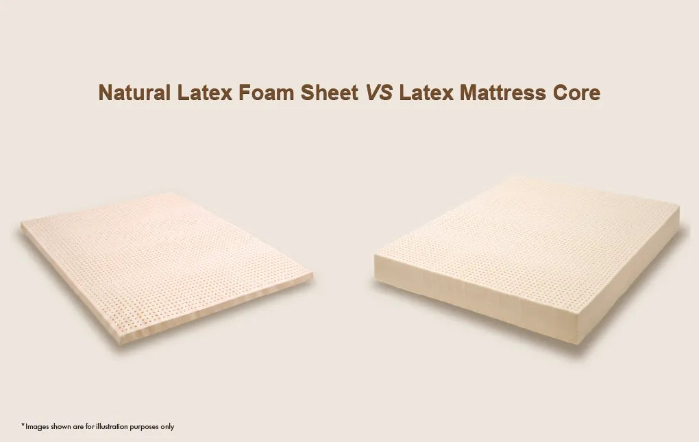 Natural Latex Foam Sheet vs Latex Mattress Core