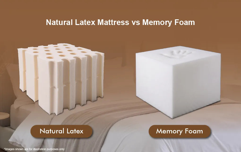 Natural Latex Mattress vs Memory Foam